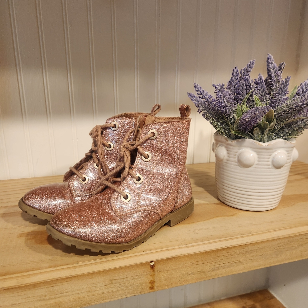 Old Navy Pink Glitter Kids Boots